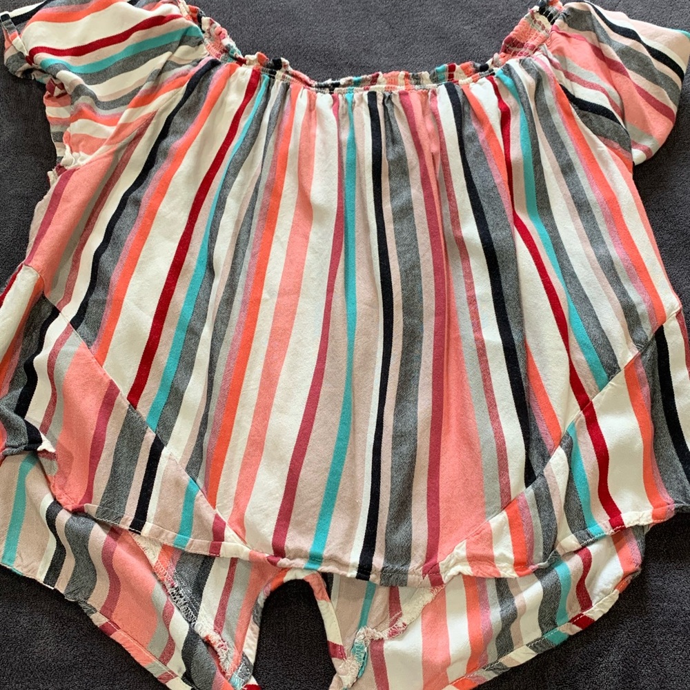 Arizona, striped colorful shirt, XL